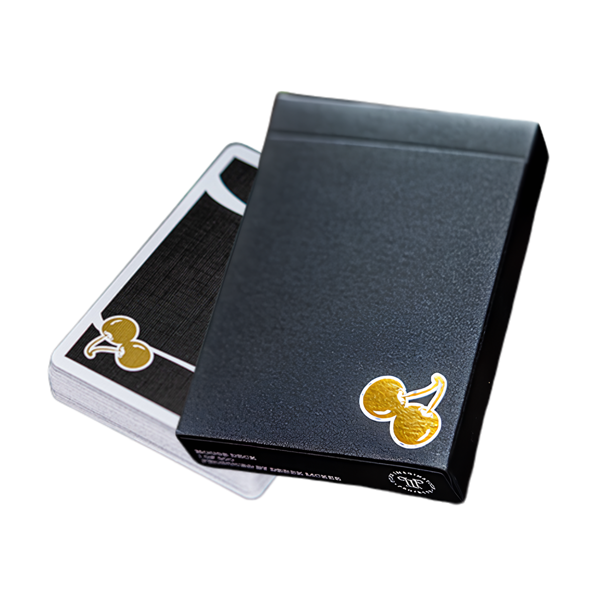 Cherry Casino House Deck (Monte Carlo Black and Gold) Playing Cards