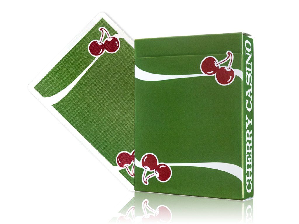 Cherry Casino Playing Cards By Pure Imagination Projects-Sahara Green-United States Playing Cards Company-Ace Cards & Collectibles