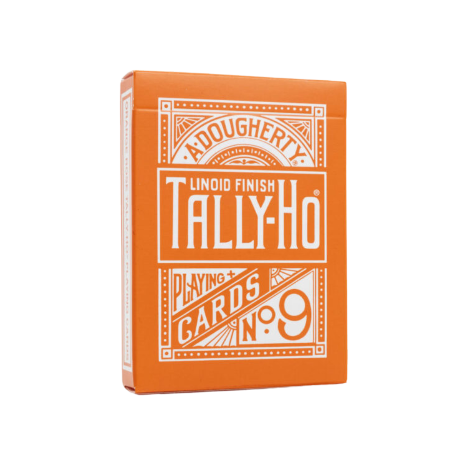 Tally-Ho No.9 Reverse Fan Back (Orange) Playing Cards-United States Playing Cards Company-Ace Cards & Collectibles