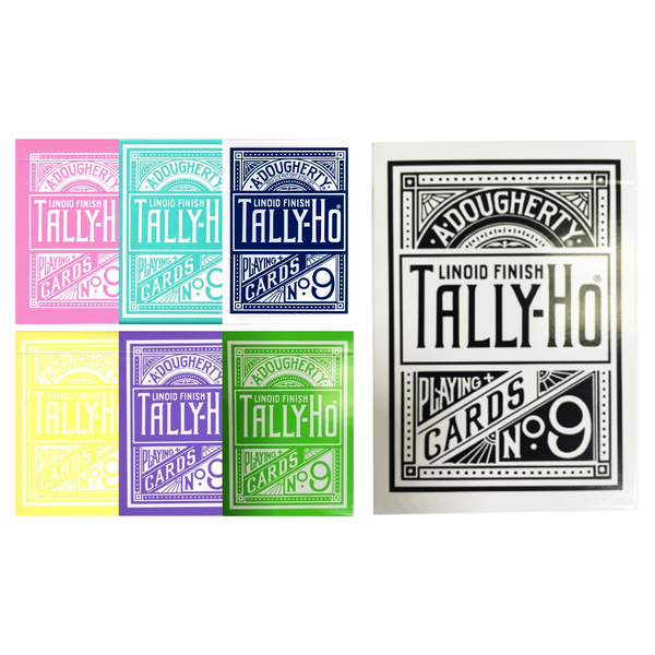 Tally-Ho Reverse Circle Back Playing Cards-Green-United States Playing Cards Company-Ace Cards & Collectibles