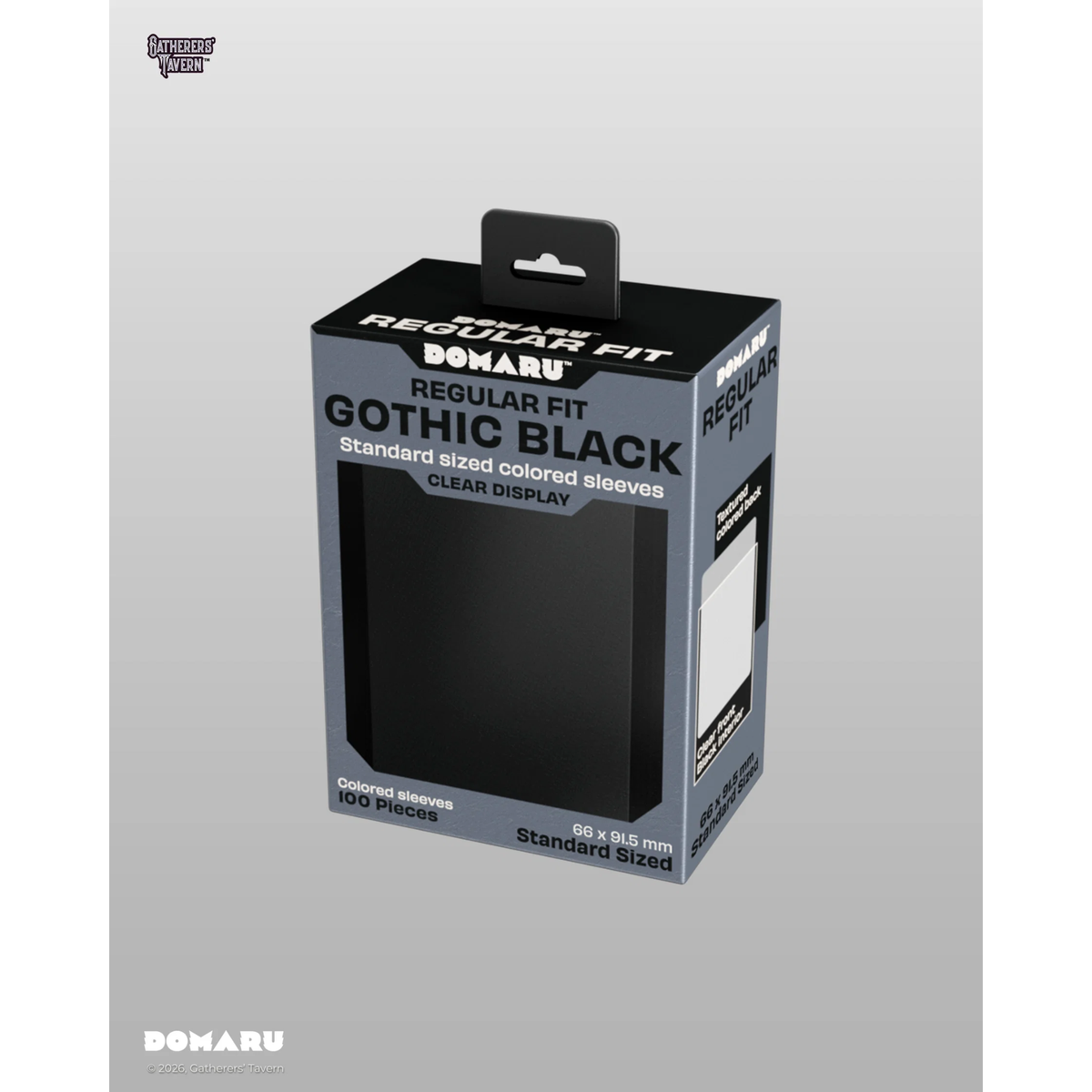Gatherer's Tavern DOMARU Regular Standard Size Fit Sleeves "Gothic Black"