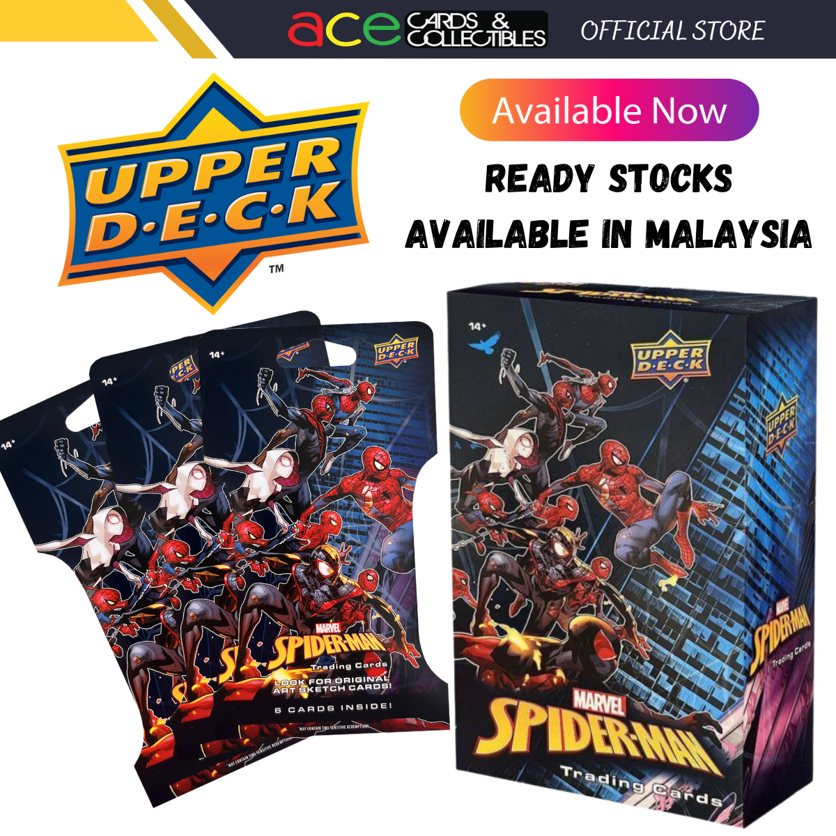 Upper Deck x Marvel Studios Spider-Man Trading Card Blister-Blister Pack-Upper Deck-Ace Cards & Collectibles