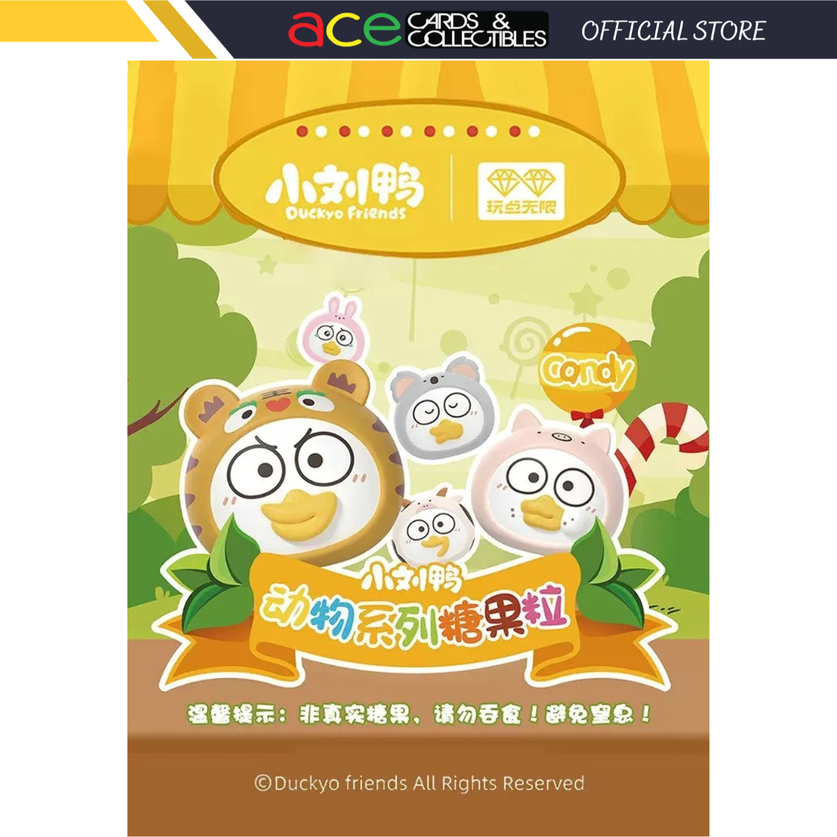 Duckyo Friends Animal Candy Series-Single Pack (6pcs)-Wandianwuxian-Ace Cards &amp; Collectibles