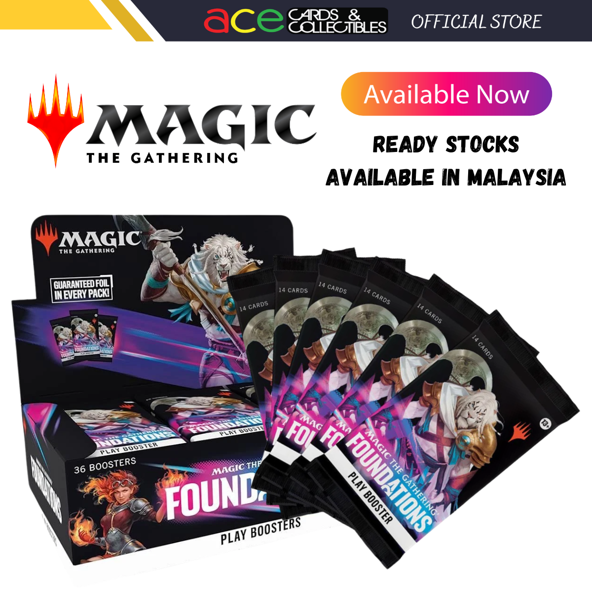 Magic: The Gathering FOUNDATIONS Play Booster Box-Single Pack-Wizards Of The Coast-Ace Cards & Collectibles