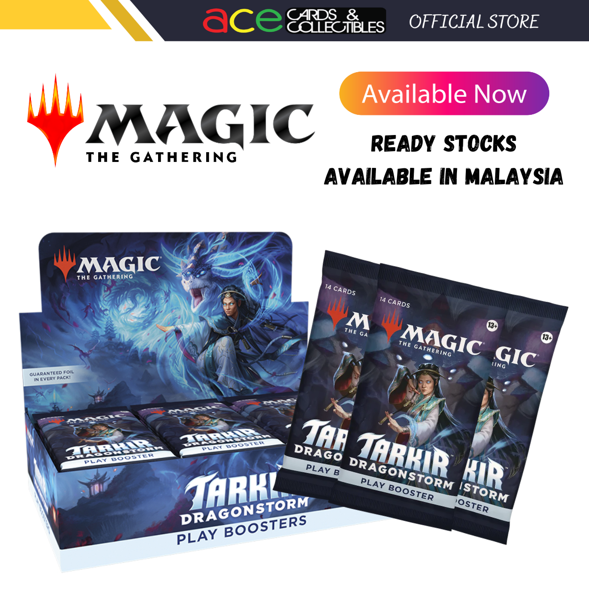 Magic: The Gathering TARKIR: Dragonstorm Play Booster Box-Single Pack-Wizards Of The Coast-Ace Cards & Collectibles