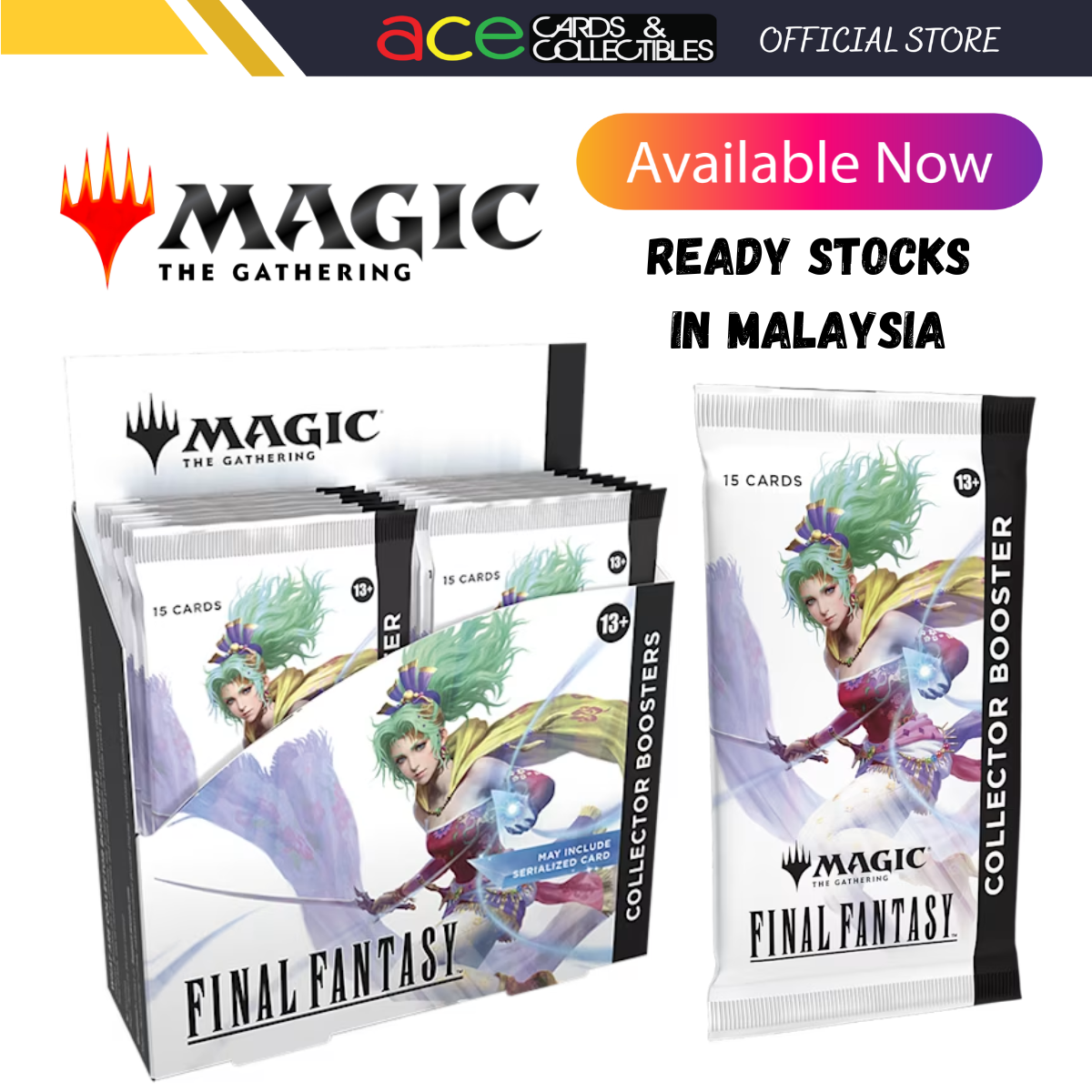 Magic: The Gathering Final Fantasy Collector Booster - Ace Cards Sdn Bhd Magic: The Gathering Final Fantasy Collector Booster - Ace Cards Sdn Bhd