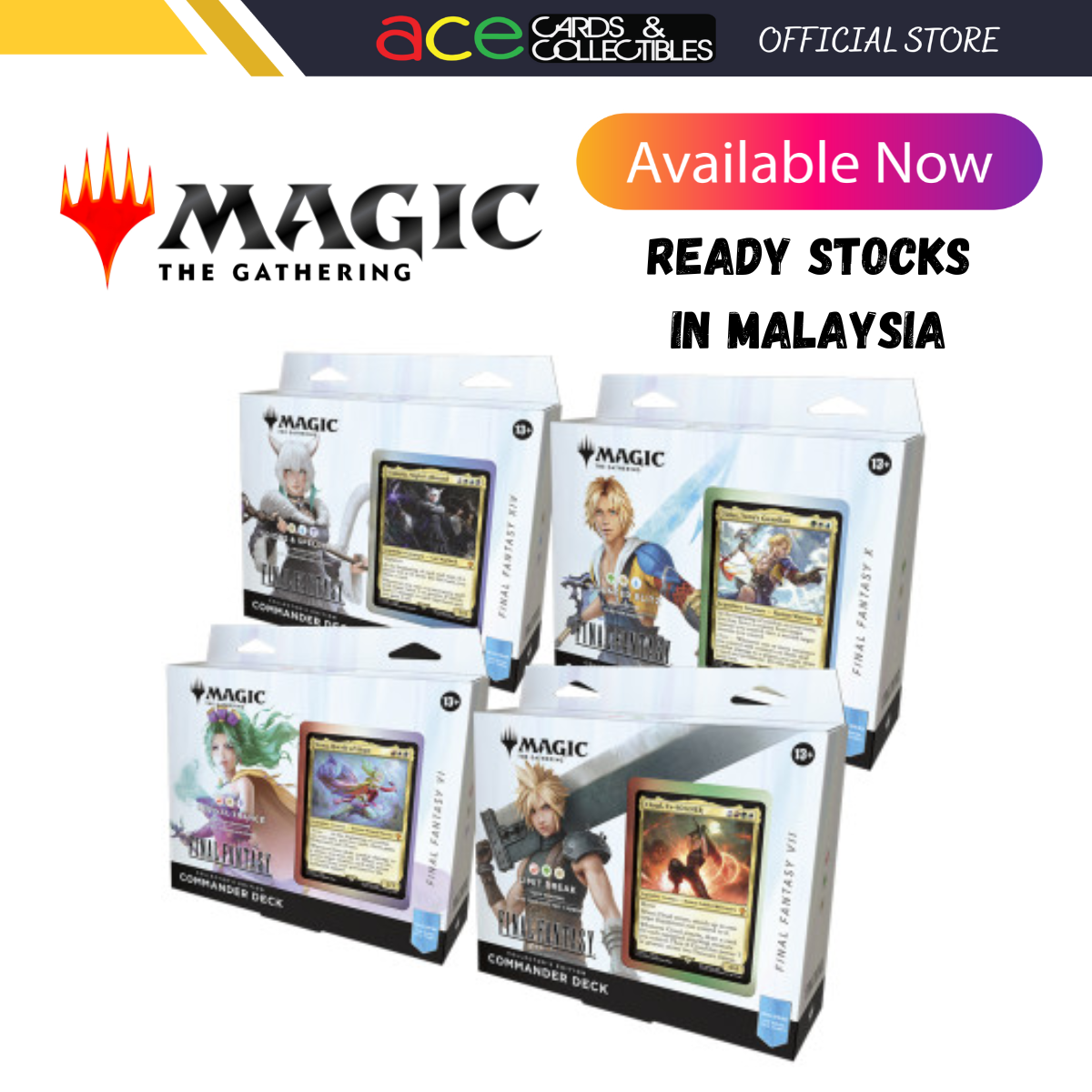Magic: The Gathering Final Fantasy Commander Decks (Collector's Edition)-Wizards of the Coast-Ace Cards & Collectibles