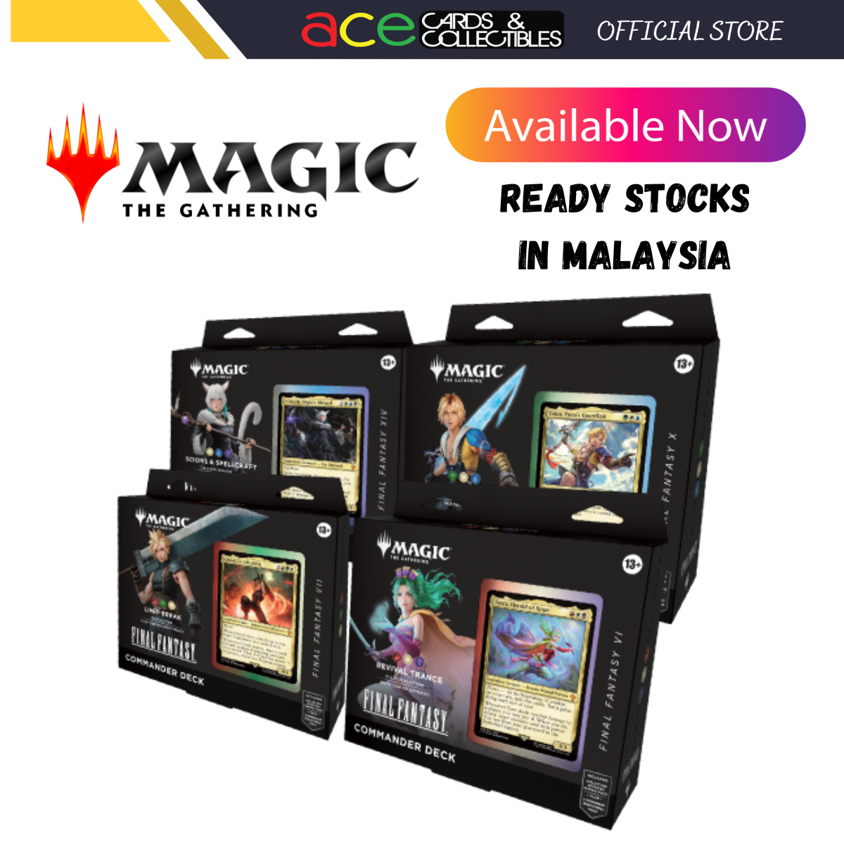 Magic: The Gathering Final Fantasy Commander Decks-Wizards of the Coast-Ace Cards & Collectibles