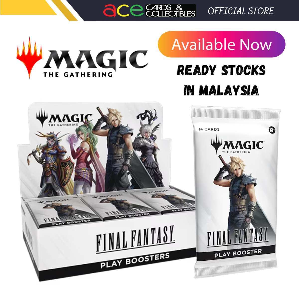 Magic: The Gathering Final Fantasy Play Booster-Pack (Random)-Wizards of the Coast-Ace Cards &amp; Collectibles