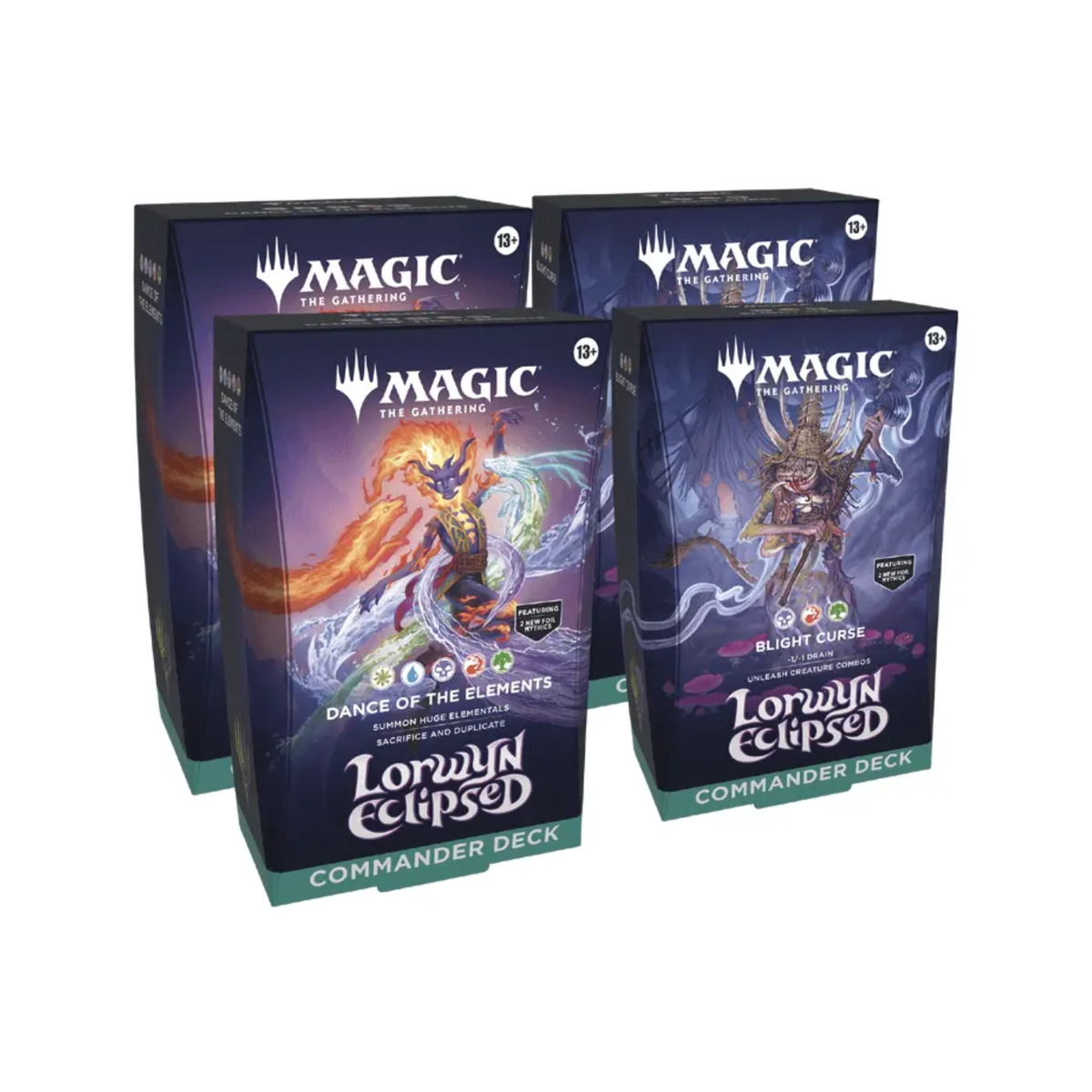 Magic: The Gathering LORWYN ECLIPSED Commander Decks - Sold by Set of 2-Wizards of the Coast-Ace Cards & Collectibles