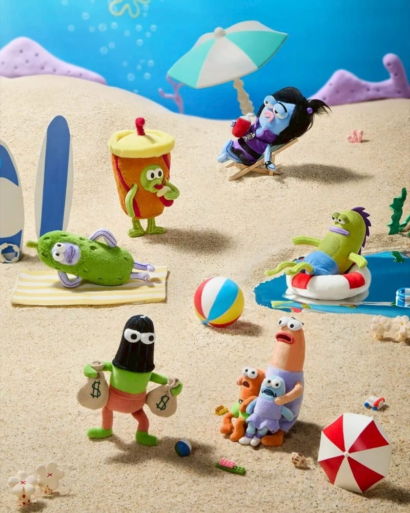 Spongebob A Day In The Life Of A Bikini Bottom Resident Plush Series-Single Box (Random)-X11-Ace Cards & Collectibles