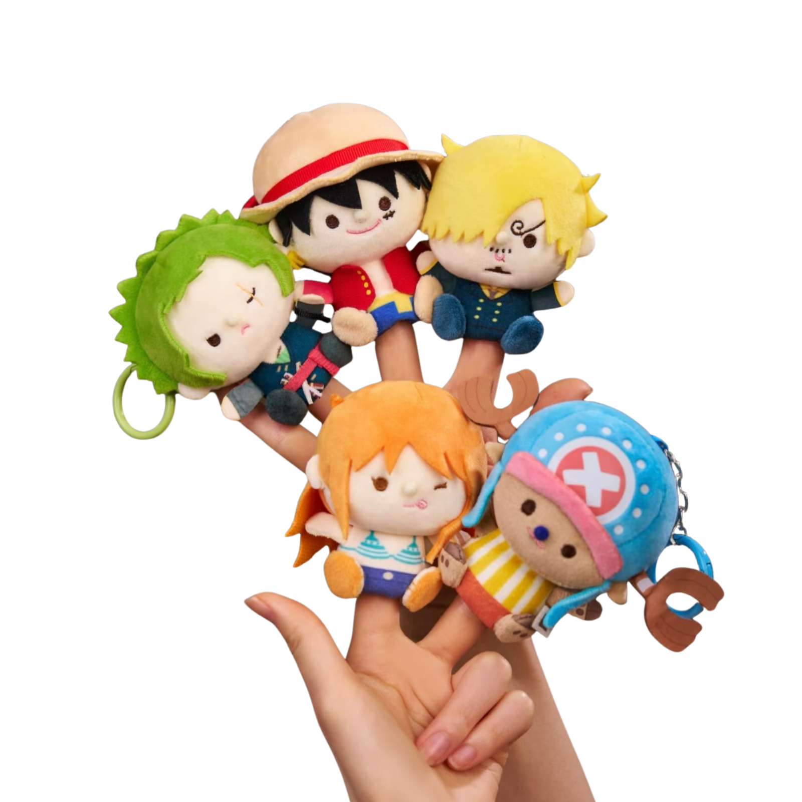 One Piece Straw Hat Pirates Finger Puppets Plush Blind Box-Single Box (Random)-Yalai-Ace Cards & Collectibles