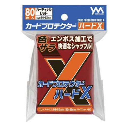 Yanoman Sleeve Card Protector HardX Series-Red - Standard-Yanoman-Ace Cards & Collectibles