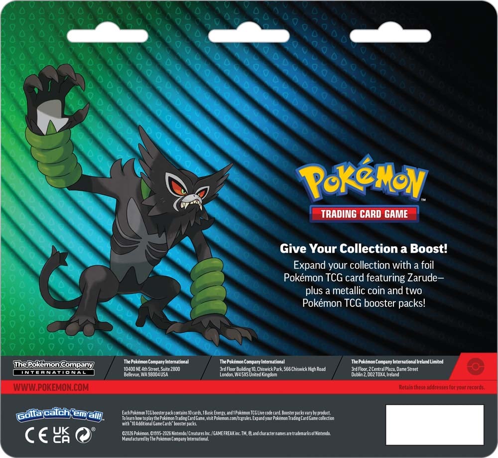 Pokemon TCG: Zarude 2 Pack Blister