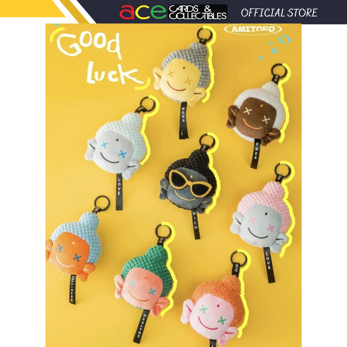 Amitofo FO LE U Buddha Good Luck Plush-Single (Random)-amitofo-Ace Cards &amp; Collectibles
