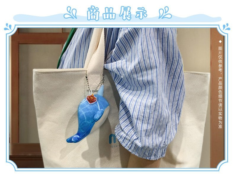 Genshin Impact "Childe's Narwhal" Plushie Keychain-miHoYo-Ace Cards & Collectibles