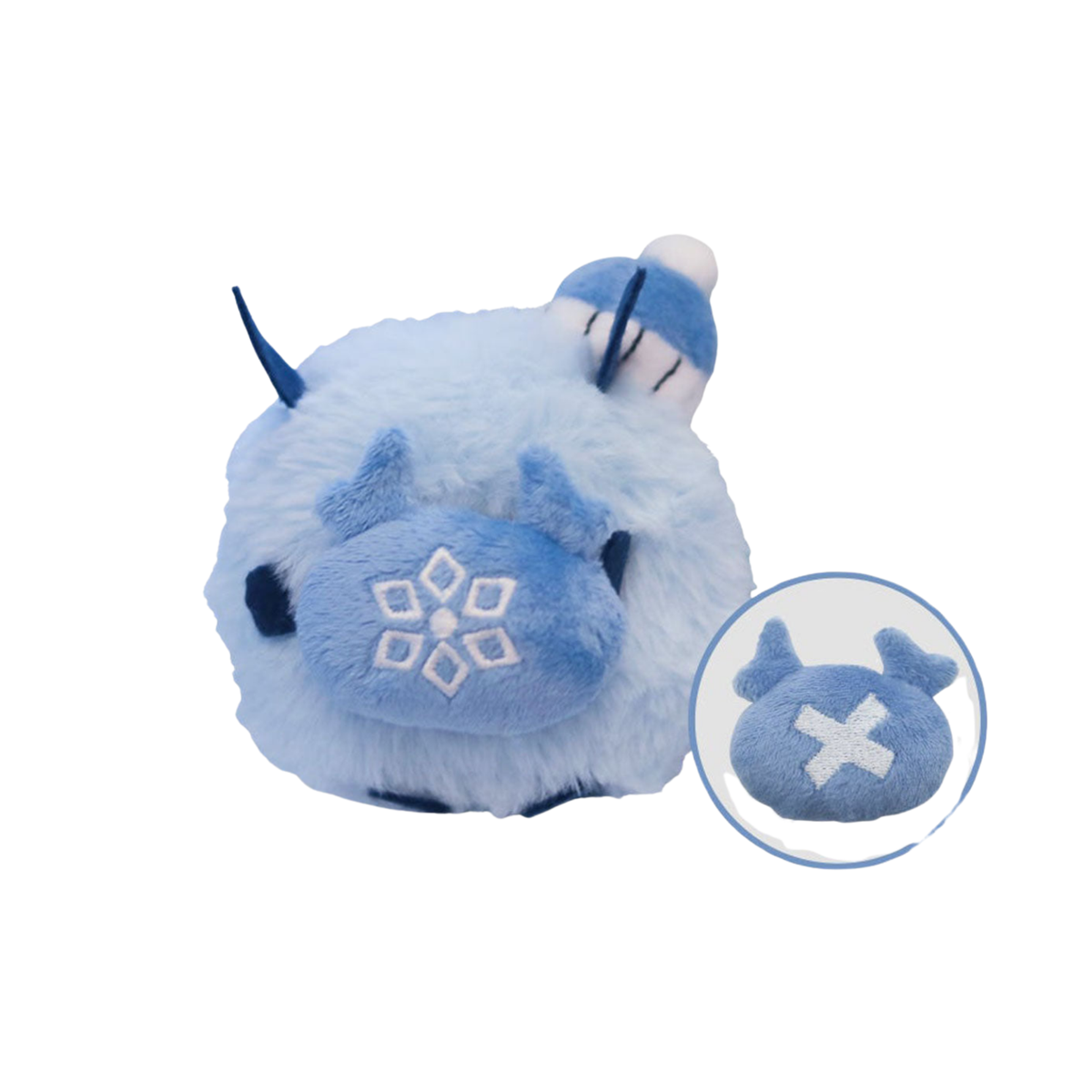 Genshin Impact "Cryo Hillchurl" Plushie Keychain-miHoYo-Ace Cards & Collectibles