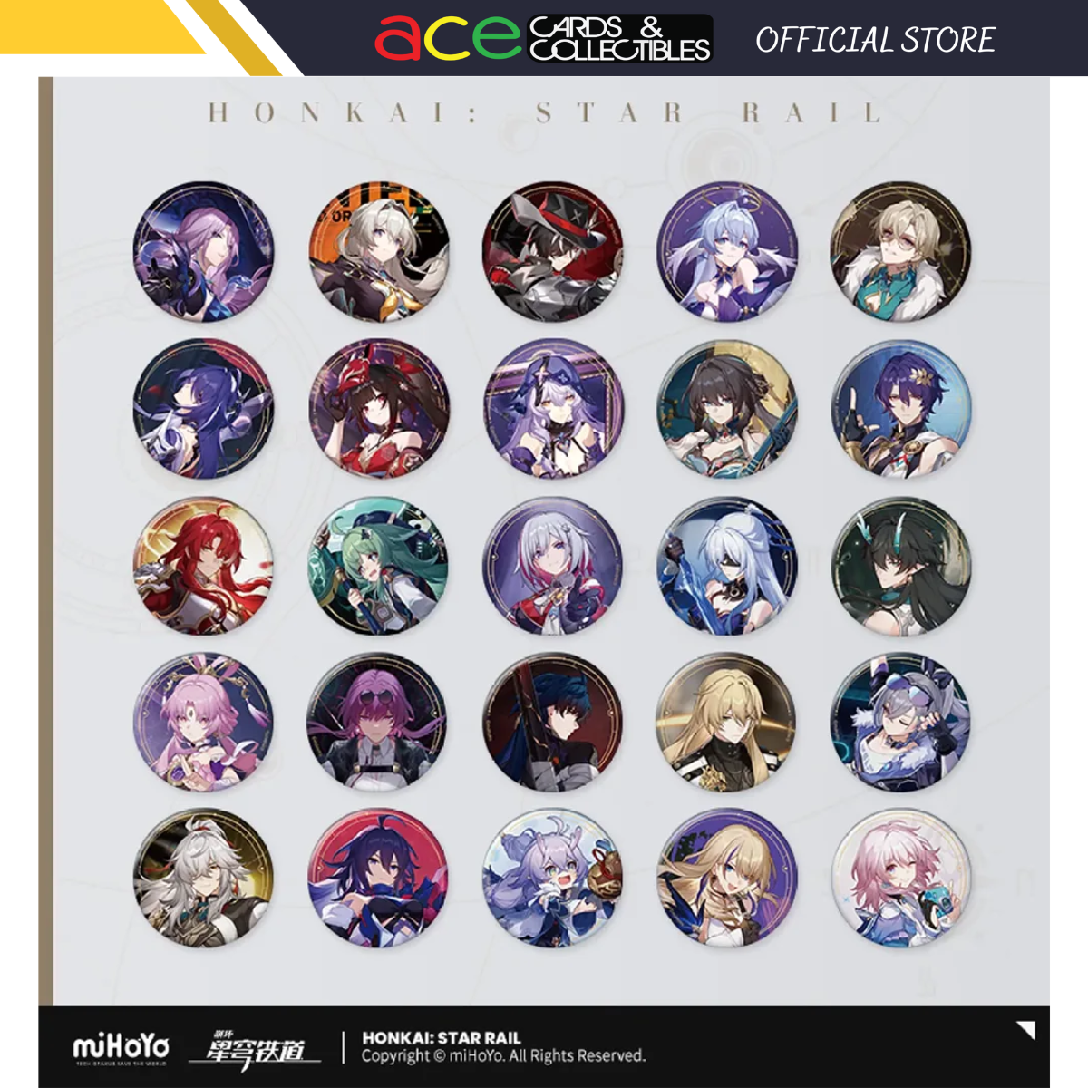 Honkai: Star Rail All-Stars Invite Badge-Fu Xuan-miHoYo-Ace Cards &amp; Collectibles