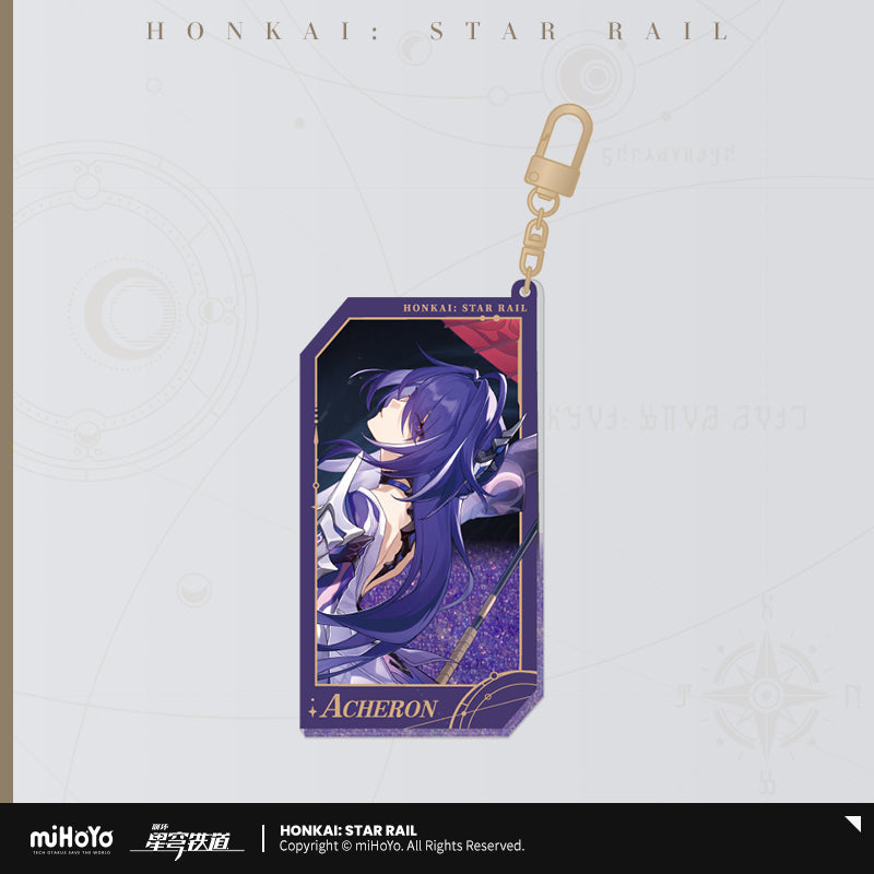 Honkai: Star Rail All-Stars Invite Quicksand Keychain-Acheron-miHoYo-Ace Cards &amp; Collectibles