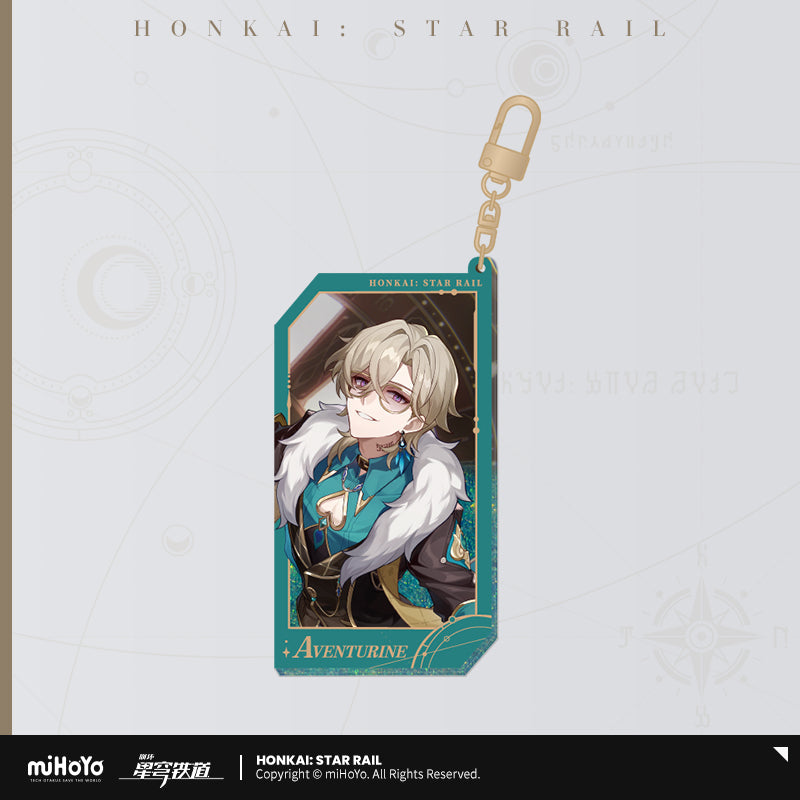 Honkai: Star Rail All-Stars Invite Quicksand Keychain-Aventurine-miHoYo-Ace Cards &amp; Collectibles