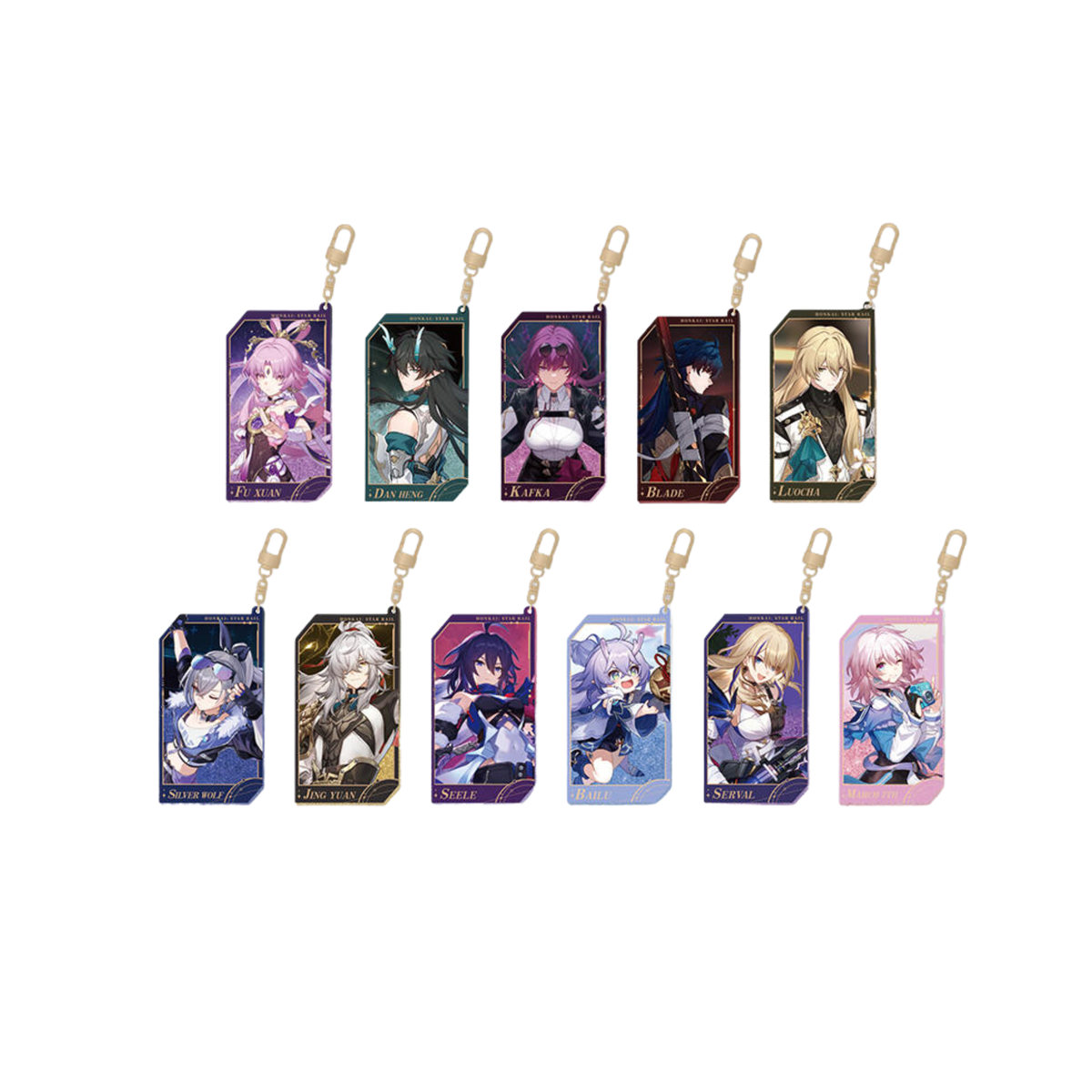 Honkai: Star Rail All-Stars Invite Quicksand Keychain-Fu Xuan-miHoYo-Ace Cards & Collectibles