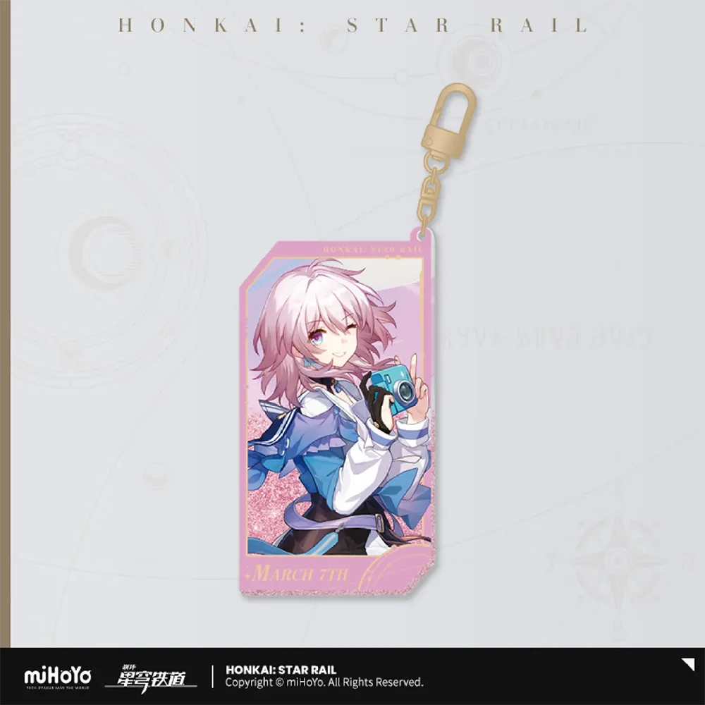 Honkai: Star Rail All-Stars Invite Quicksand Keychain-March 7th-miHoYo-Ace Cards &amp; Collectibles