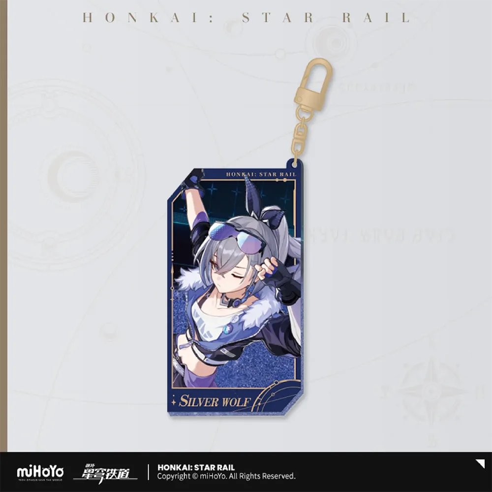 Honkai: Star Rail All-Stars Invite Quicksand Keychain-Silver Wolf-miHoYo-Ace Cards &amp; Collectibles