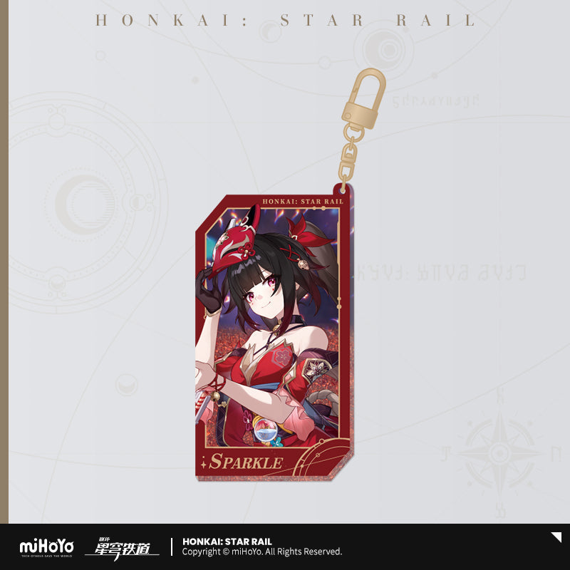 Honkai: Star Rail All-Stars Invite Quicksand Keychain-Sparkle-miHoYo-Ace Cards &amp; Collectibles