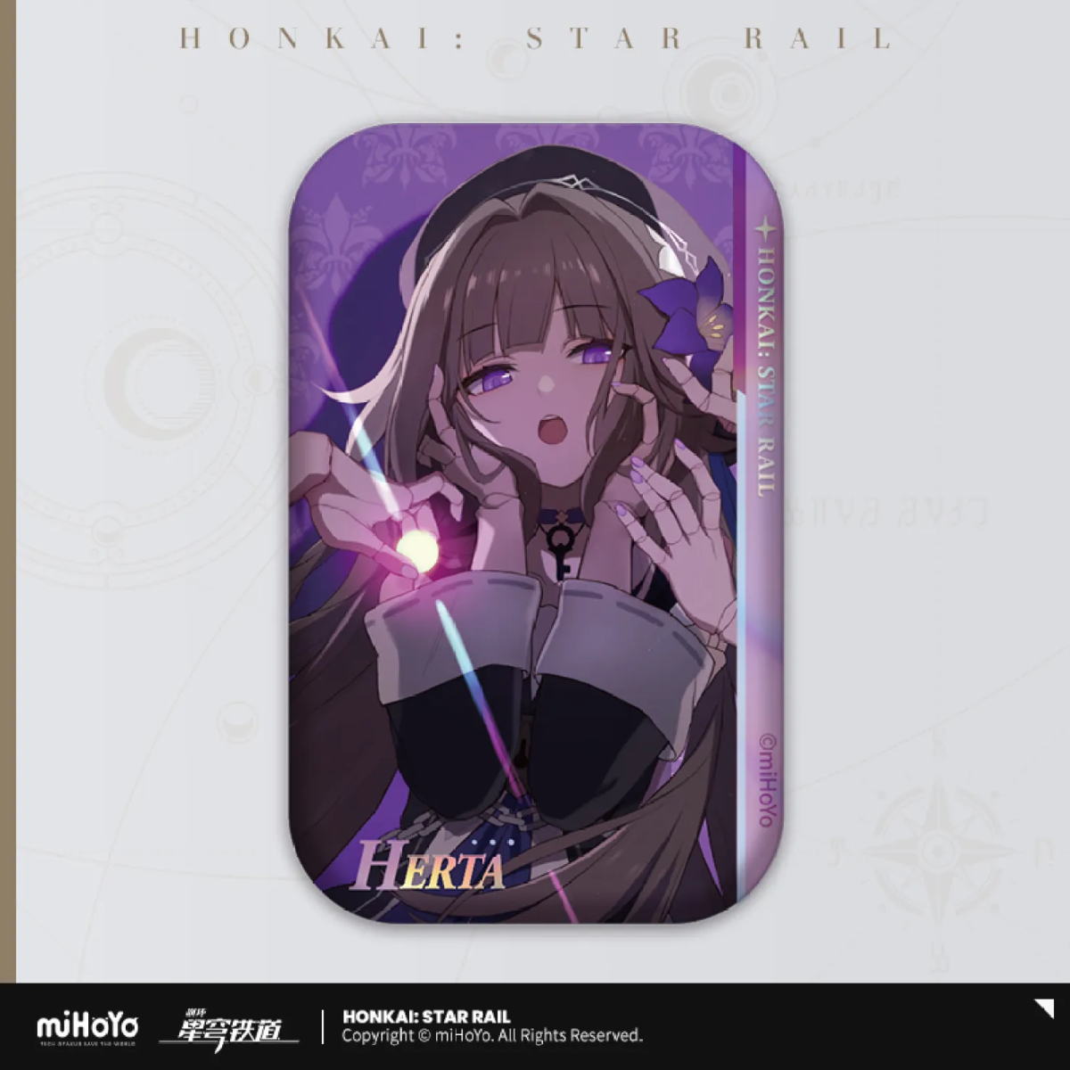 Honkai: Star Rail Badge &quot;Departure Countdown&quot;-Herta-miHoYo-Ace Cards &amp; Collectibles