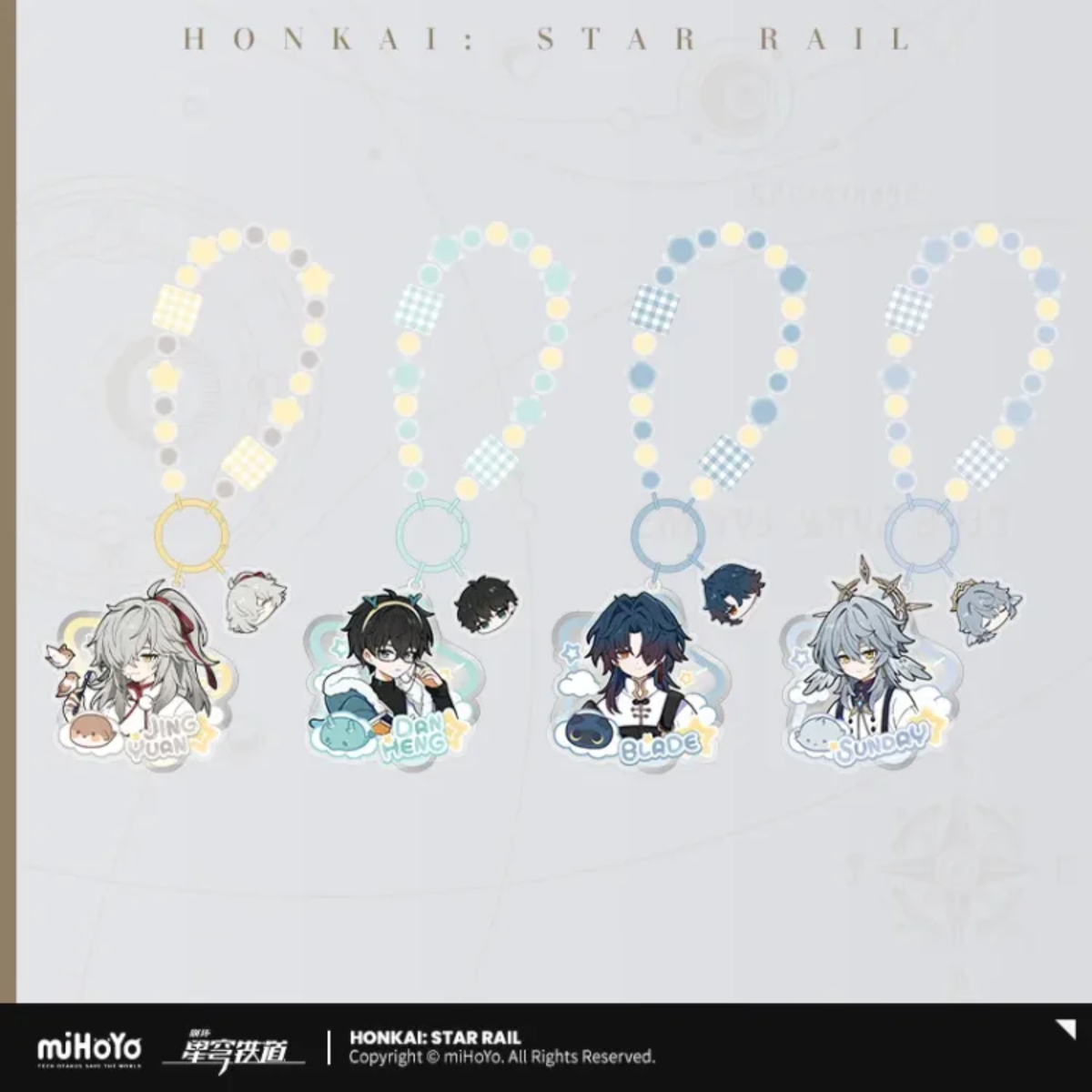 Honkai: Star Rail Boys Dorm Series Acrylic Keychain-Jingyuan-miHoYo-Ace Cards & Collectibles