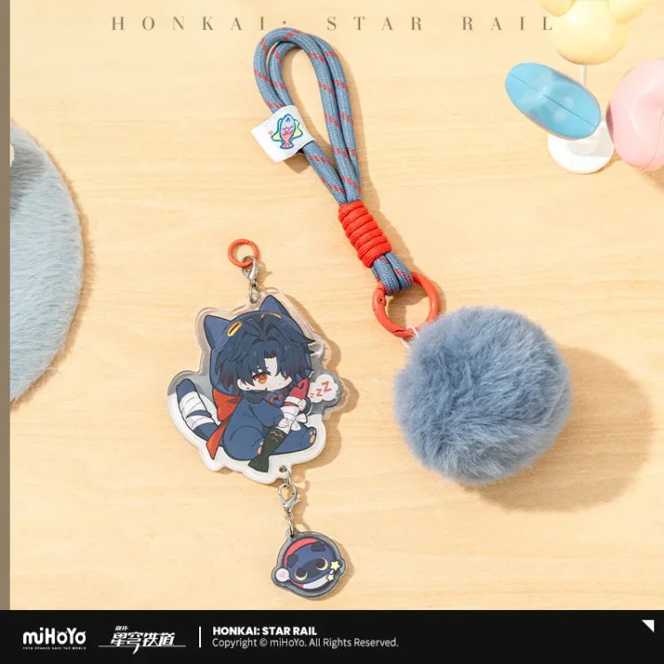 Honkai: Star Rail Boys Dorm Series Chibi Version Acrylic Keychain-Jingyuan-miHoYo-Ace Cards & Collectibles