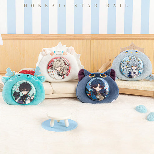 Honkai: Star Rail Boys Dormitory Series Q Version Plush Badge-Dan Heng-miHoYo-Ace Cards & Collectibles