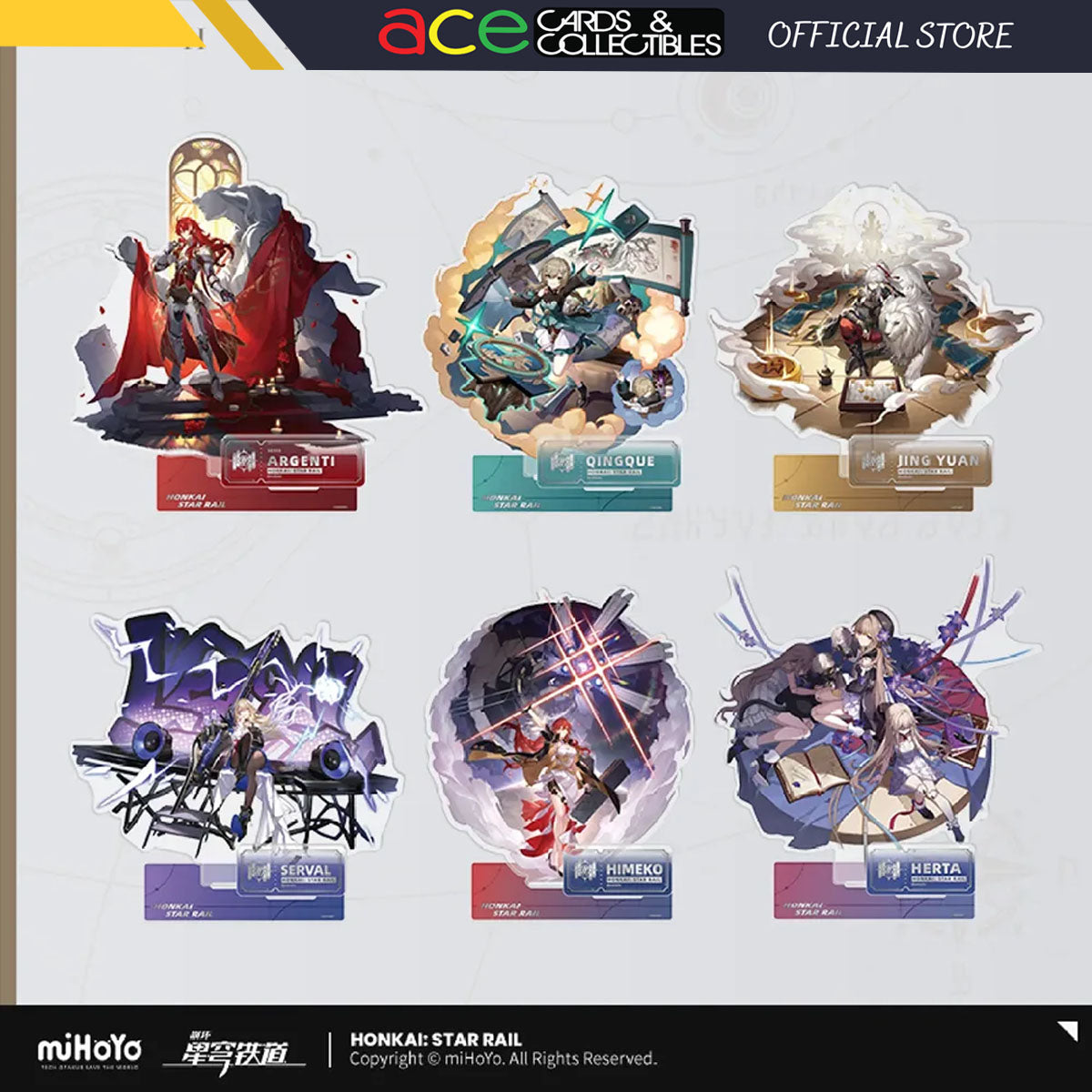 Honkai: Star Rail Character Acrylic Stand &quot;The Erudition&quot;-Argenti-miHoYo-Ace Cards &amp; Collectibles