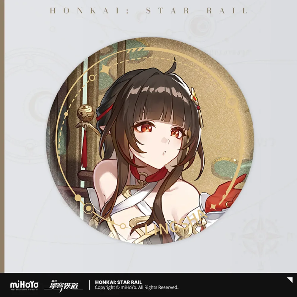 Honkai: Star Rail Character Badge &quot;The Abundance&quot;-Lingsha-miHoYo-Ace Cards &amp; Collectibles