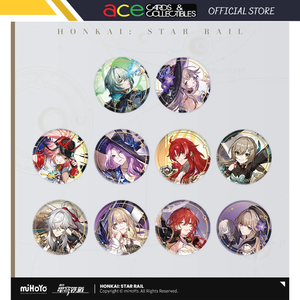 Honkai: Star Rail Character Badge "The Erudition"-Argenti-miHoYo-Ace Cards & Collectibles