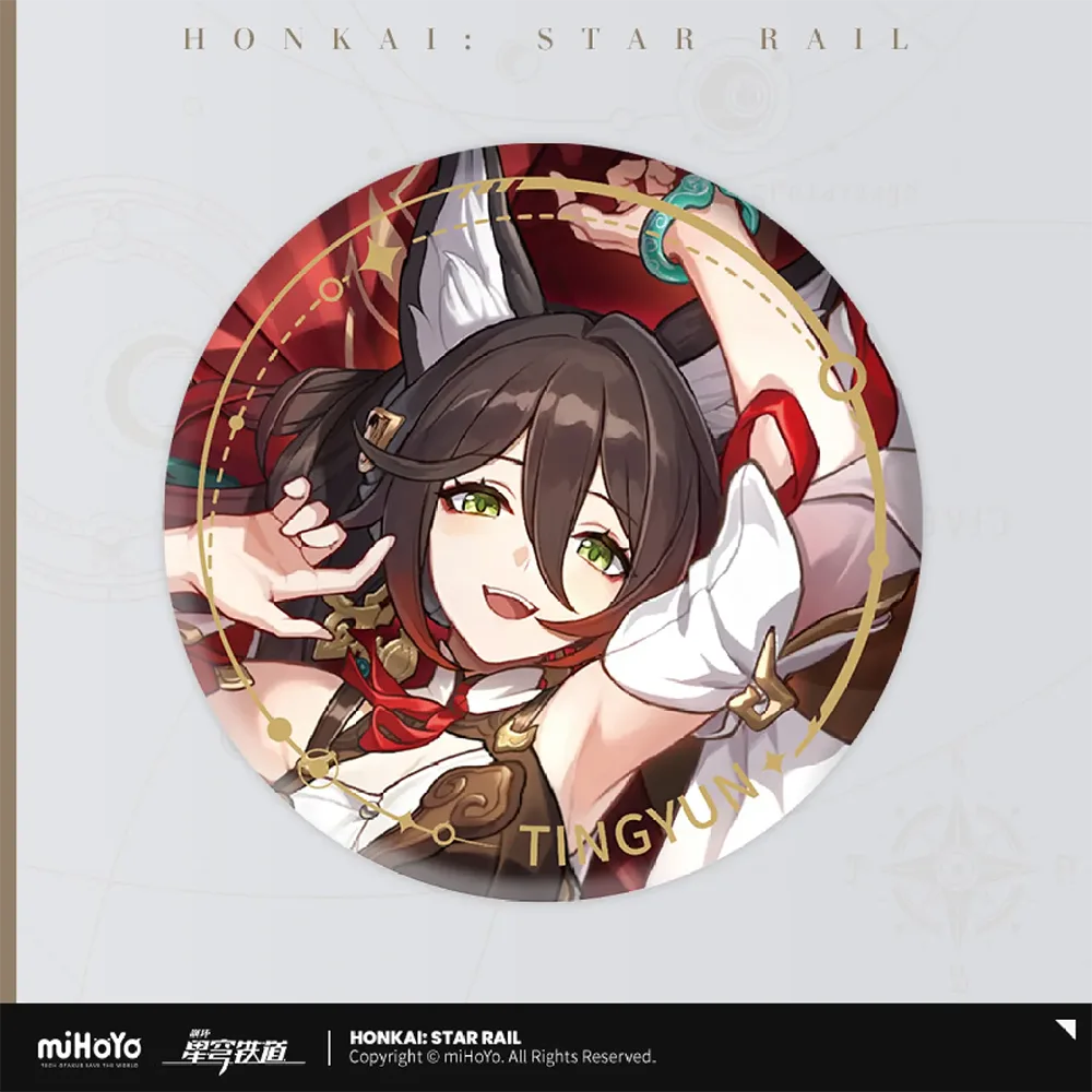 Honkai: Star Rail Character Badge &quot;The Harmony&quot;-Tingyun-miHoYo-Ace Cards &amp; Collectibles