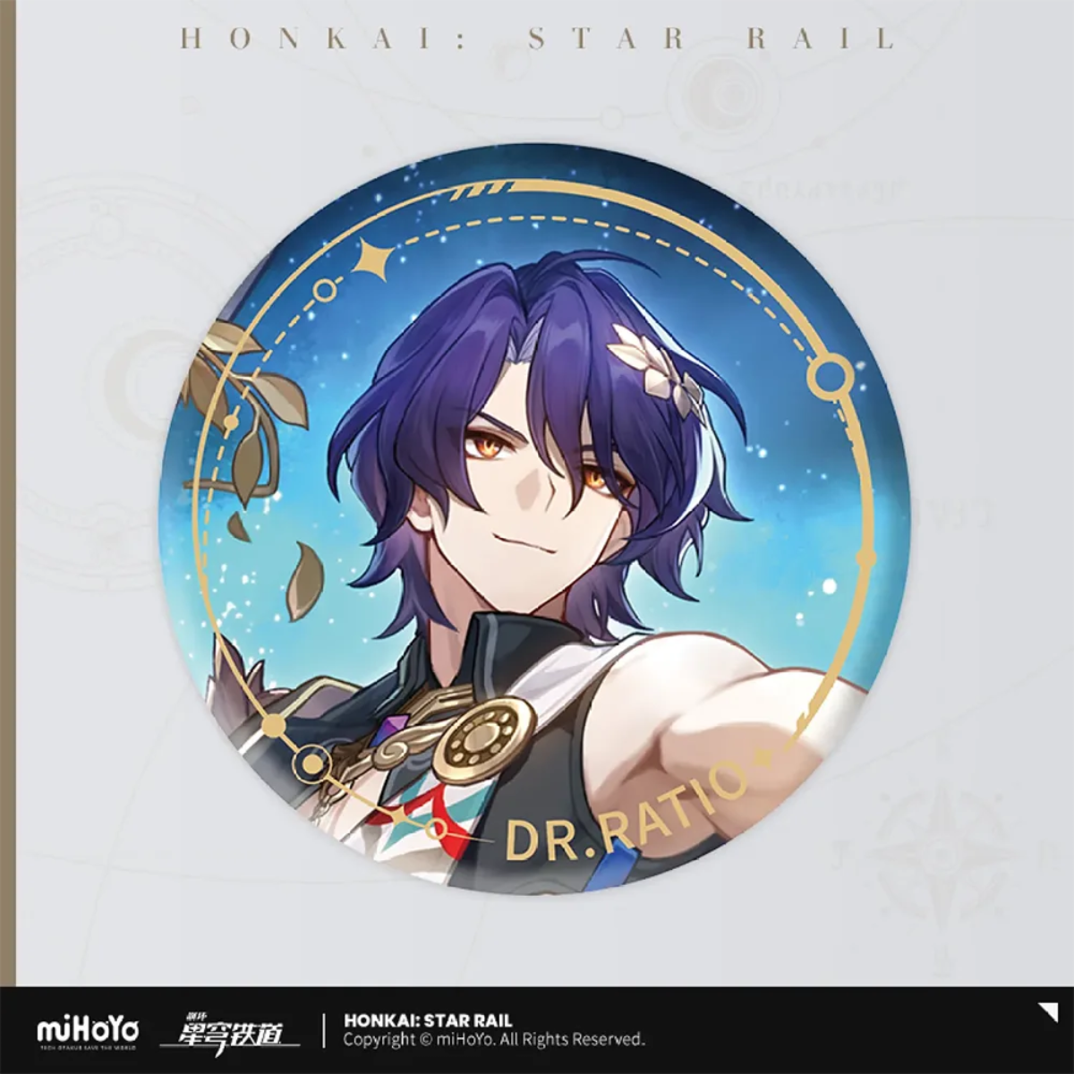 Honkai: Star Rail Character Badge &quot;The Hunt Path&quot;-Dr. Ratio-miHoYo-Ace Cards &amp; Collectibles