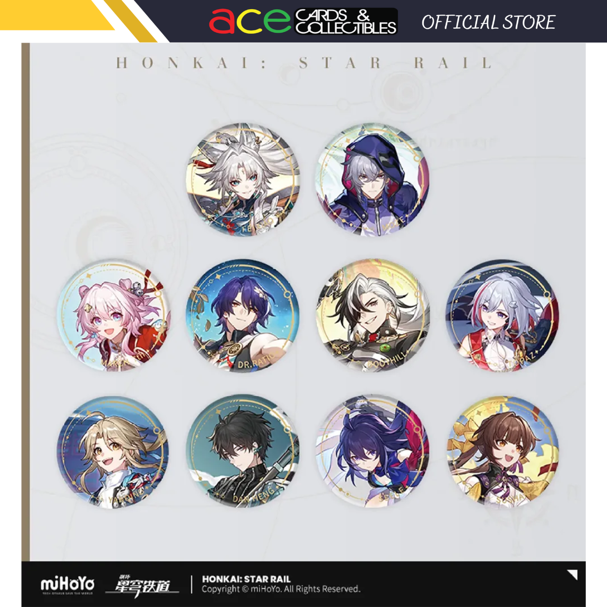 Honkai: Star Rail Character Badge "The Hunt Path"-Dr. Ratio-miHoYo-Ace Cards & Collectibles