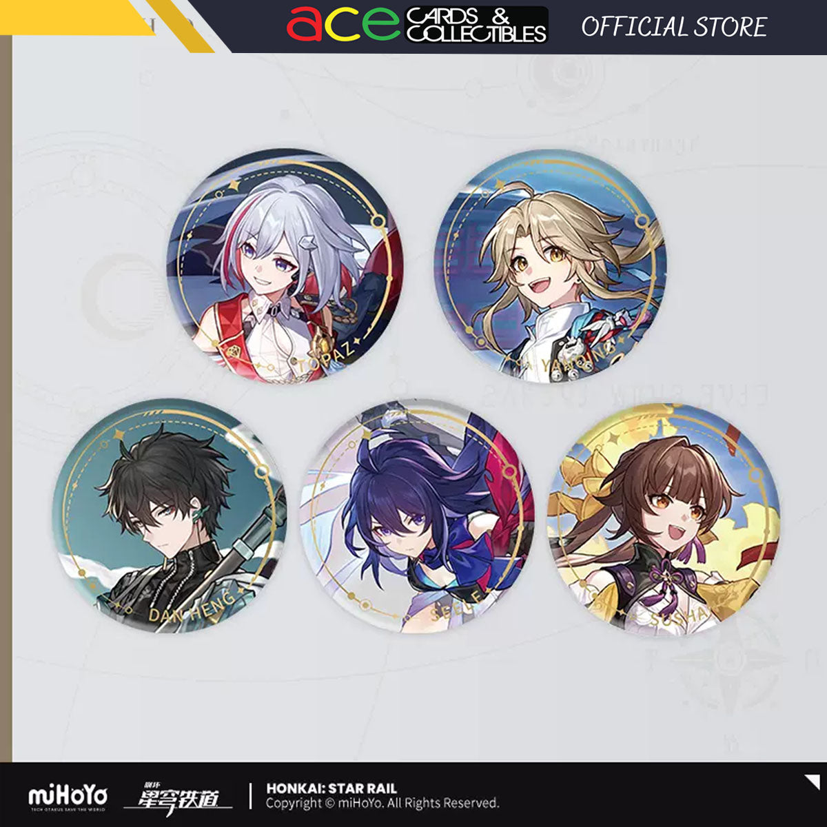 Honkai: Star Rail Character Badge &quot;The Hunt Path&quot;-Topaz-miHoYo-Ace Cards &amp; Collectibles