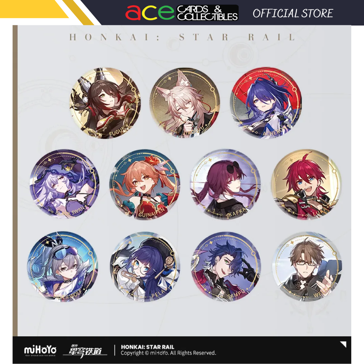 Honkai: Star Rail Character Badge &quot;The Nihility&quot;-Guinaifen-miHoYo-Ace Cards &amp; Collectibles