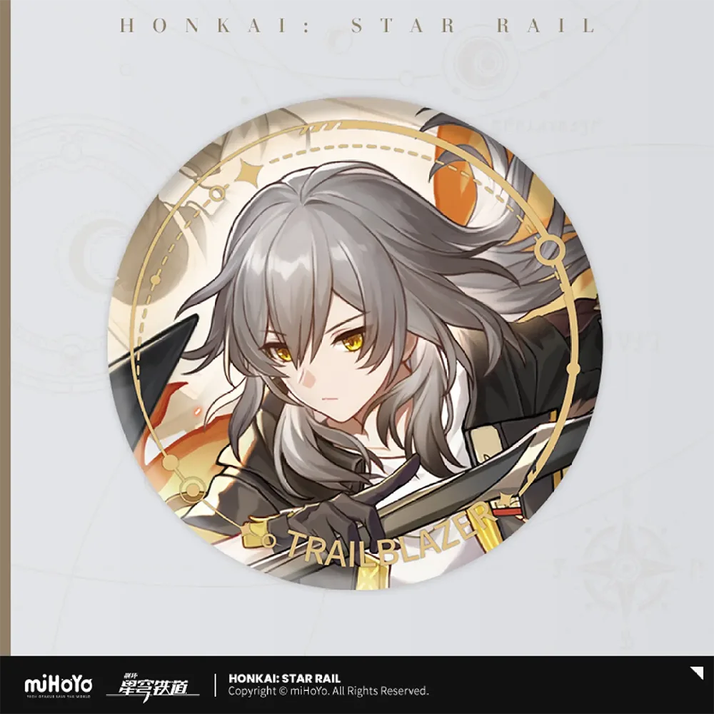 Honkai: Star Rail Character Badge &quot;The Preservation&quot;-Trailblazer/F-miHoYo-Ace Cards &amp; Collectibles