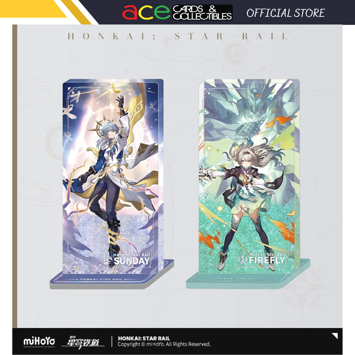 Honkai: Star Rail Character Glitter Acrylic Stand-Firefly-miHoYo-Ace Cards &amp; Collectibles