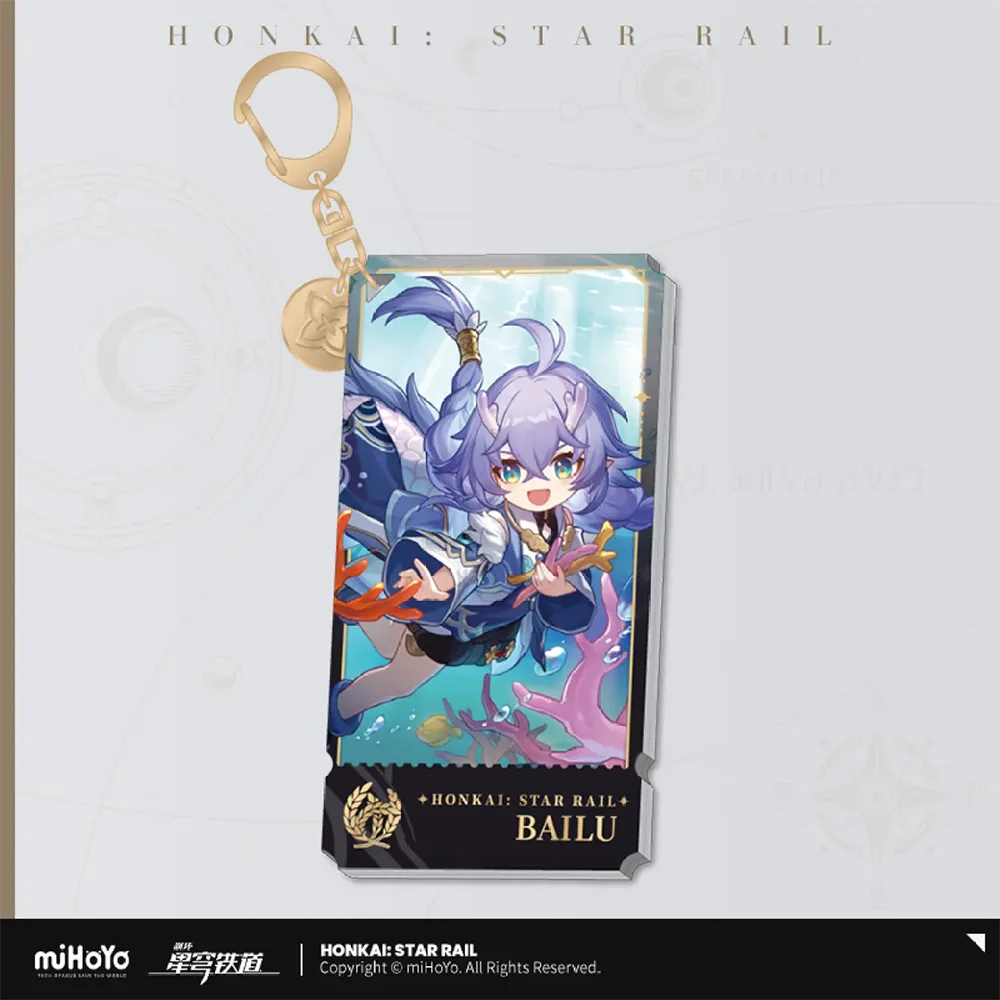 Honkai: Star Rail Character Keychain &quot;The Abundance&quot;-Bailu-miHoYo-Ace Cards &amp; Collectibles