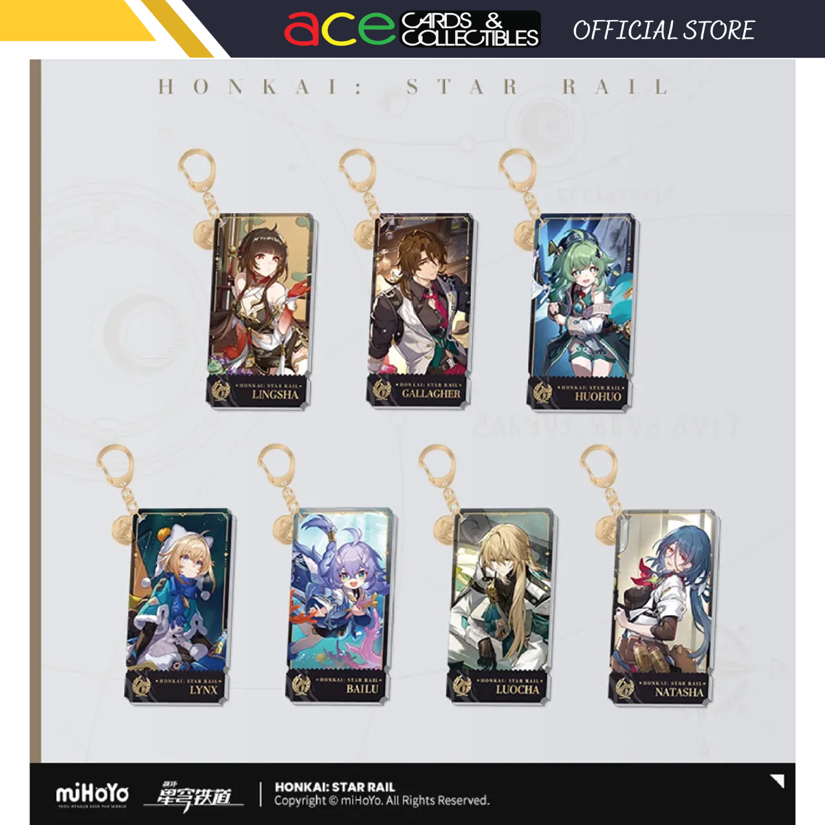 Honkai: Star Rail Character Keychain &quot;The Abundance&quot;-Huohuo-miHoYo-Ace Cards &amp; Collectibles