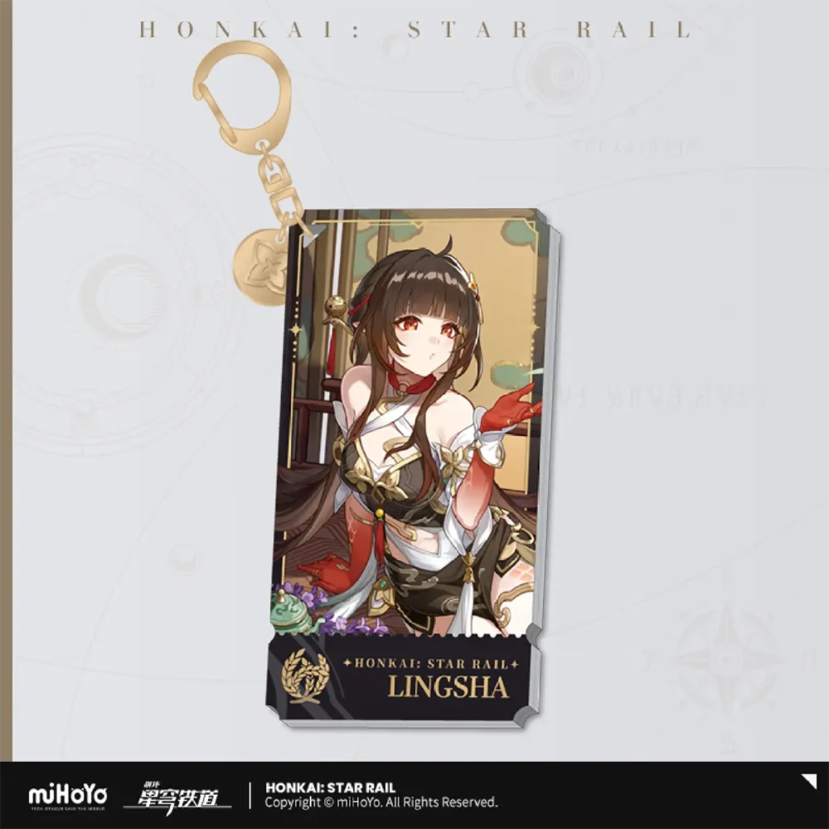 Honkai: Star Rail Character Keychain &quot;The Abundance&quot;-Lingsha-miHoYo-Ace Cards &amp; Collectibles