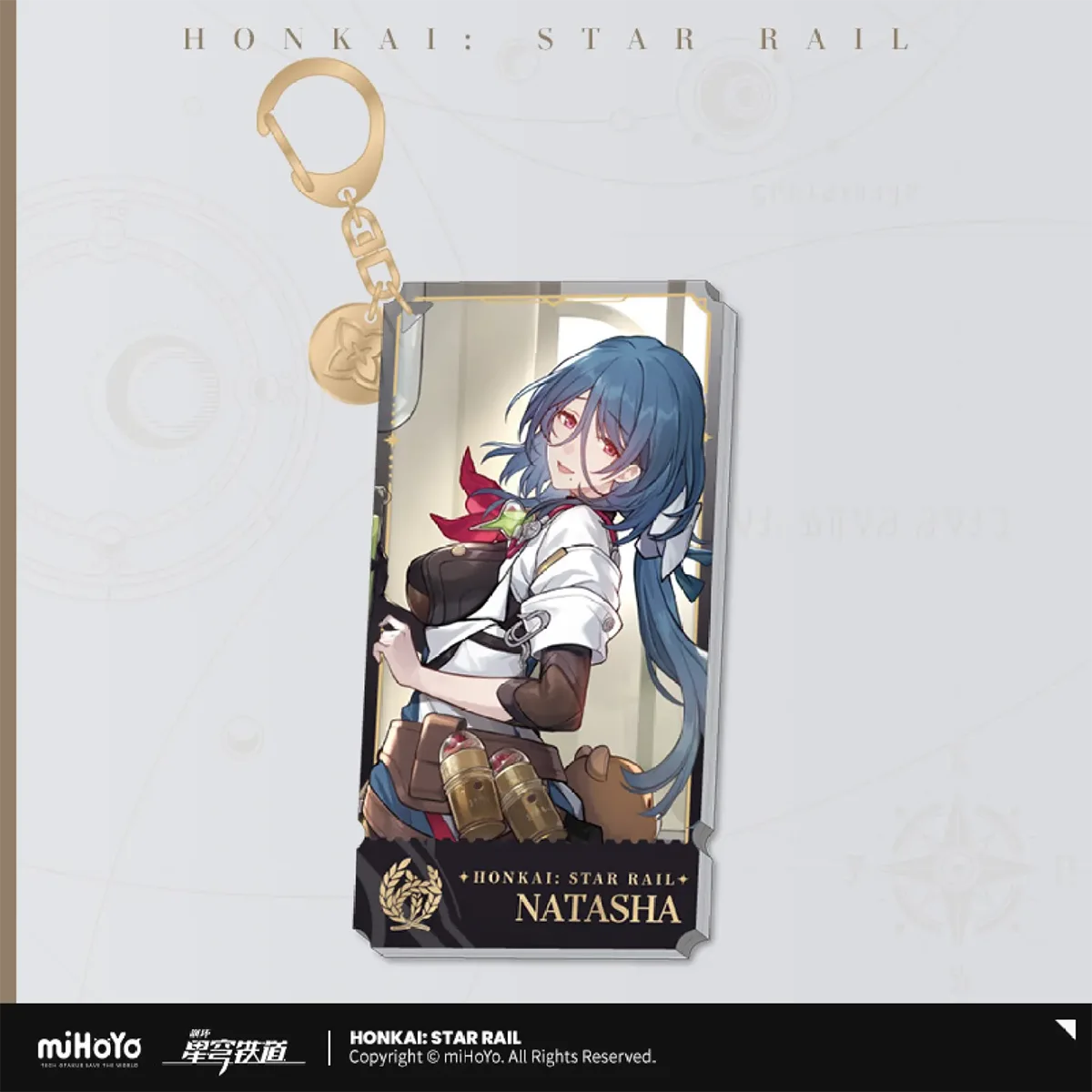 Honkai: Star Rail Character Keychain &quot;The Abundance&quot;-Natasha-miHoYo-Ace Cards &amp; Collectibles