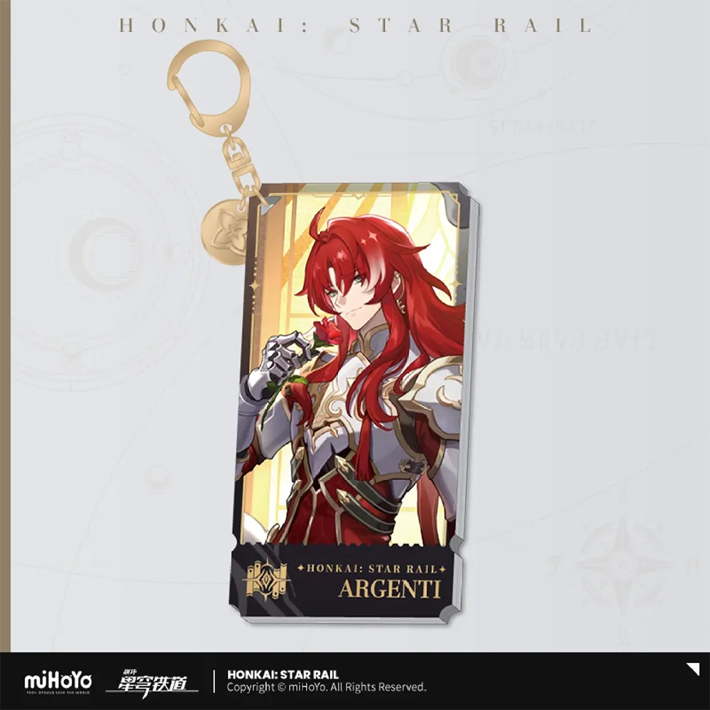 Honkai: Star Rail Character Keychain &quot;The Erudition&quot;-Argenti-miHoYo-Ace Cards &amp; Collectibles