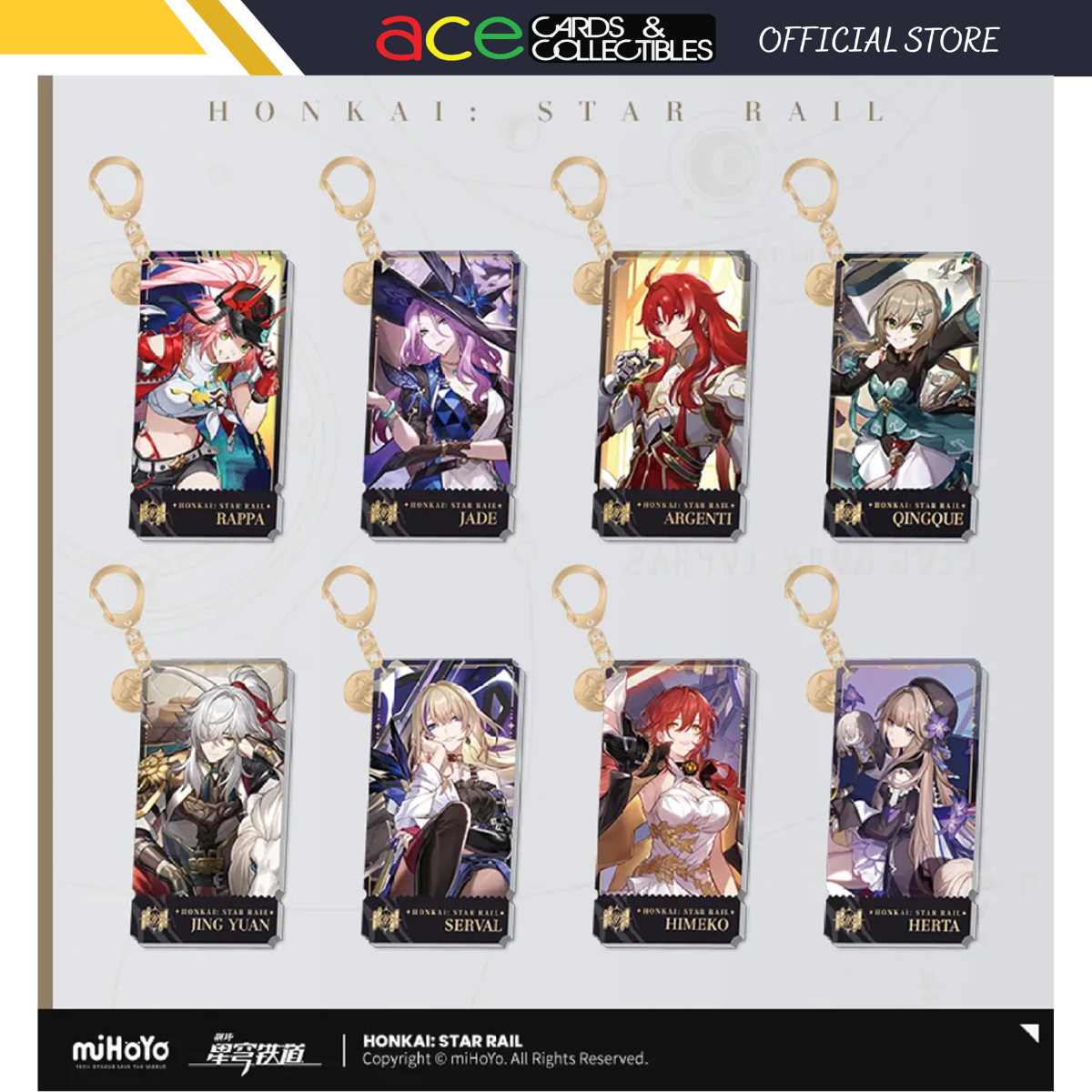 Honkai: Star Rail Character Keychain &quot;The Erudition&quot;-Argenti-miHoYo-Ace Cards &amp; Collectibles