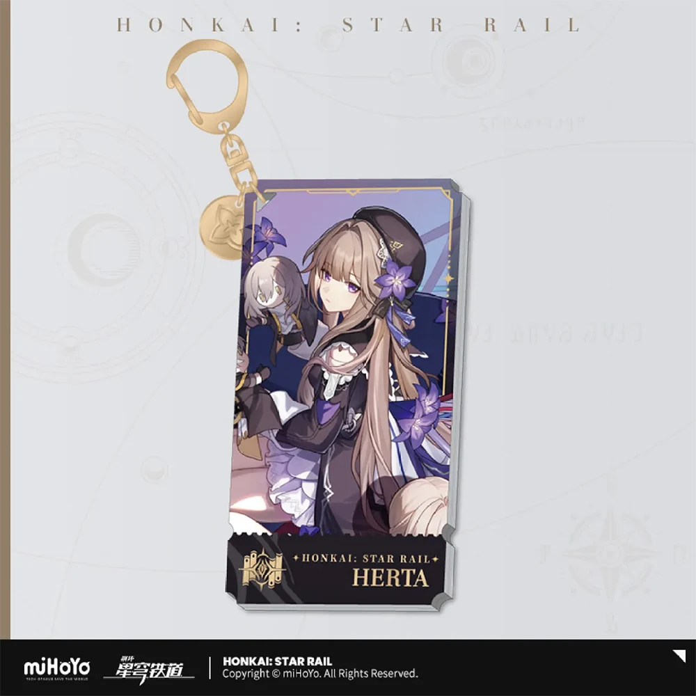 Honkai: Star Rail Character Keychain &quot;The Erudition&quot;-Herta-miHoYo-Ace Cards &amp; Collectibles