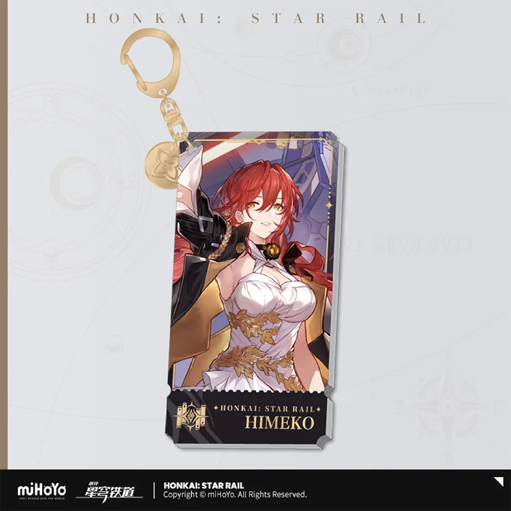 Honkai: Star Rail Character Keychain &quot;The Erudition&quot;-Himeko-miHoYo-Ace Cards &amp; Collectibles